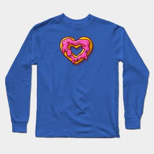 Love Doughnut Cream Melted Cartoon Long Sleeve T-Shirt